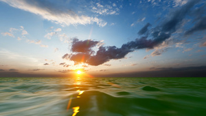 美丽的海洋日出和日落26秒视频
