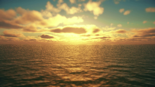 日出在海面上视频