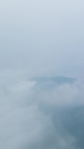 航拍延时春雨绵绵大山深处山间云雾缭绕北纬30度视频