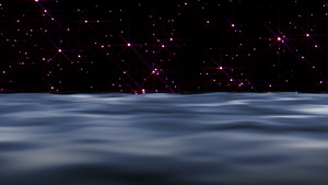 夜间的抽象海洋15秒视频