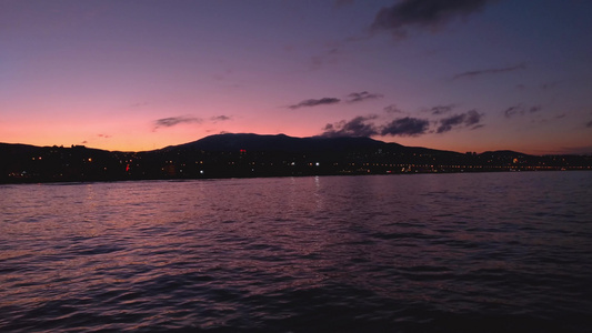 阿塔库姆海滩和海岸的日落时间萨姆森视频