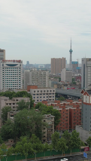 航拍洛阳城市建筑风光视频城市旅游36秒视频