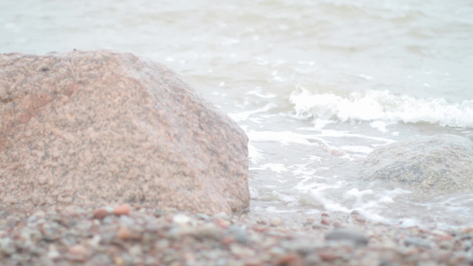 海滩上的海浪视频