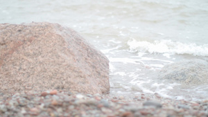 海滩上的海浪20秒视频