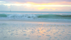 奇异的卡比巴海滩上美妙美丽的日落25秒视频