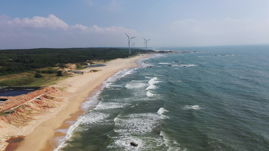 海边风光航拍视频