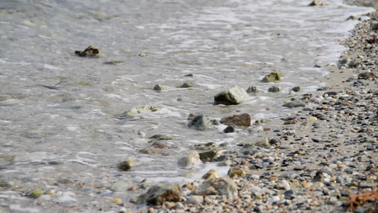 海中沙滩海浪视频