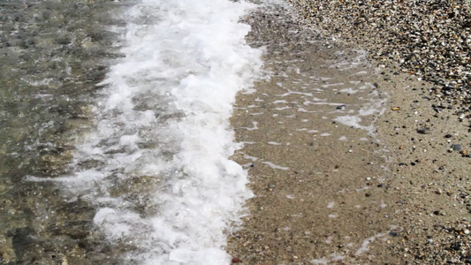 海中沙滩海浪视频