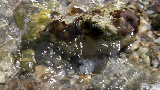 海中沙滩海浪视频