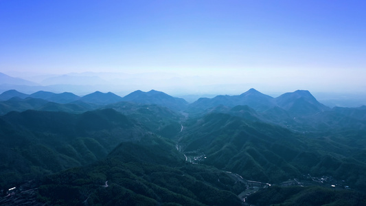 高山丛山峻岭航拍视频