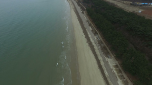 海滩空中录像9秒视频