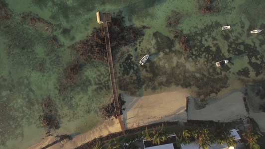以沙滩和开阔的印度洋水毛里地岛为代表的海观海岸视频