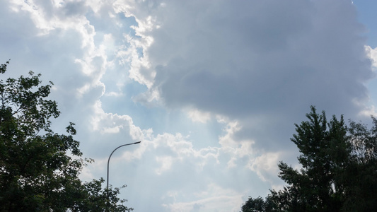 夏季天空雨云翻腾翻卷A视频