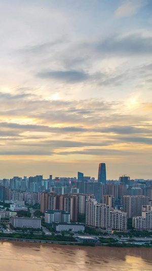 重庆主城大景延时黄昏素材黄昏城市素材14秒视频