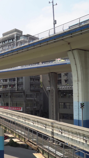 重庆华新街轻轨站3D城市48秒视频