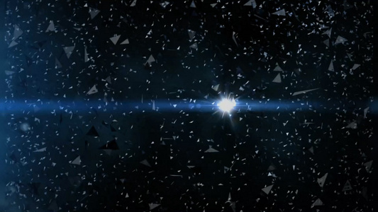玻璃破碎宇宙星空视频素材视频