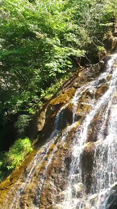 5A级景区太白山瀑布航拍陕西旅游视频