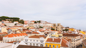 葡萄牙里斯本城市景观20秒视频