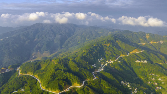 4K延时航拍广西百色西部山区日出云海视频