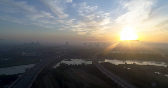 城市夕阳 视频