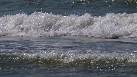 夏季沙滩泡沫视频