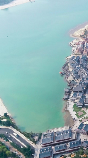 海南海口瞻洲市海花岛航拍  海口旅游19秒视频