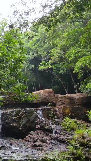 十万大山腹地八寨沟风景区航拍76秒视频