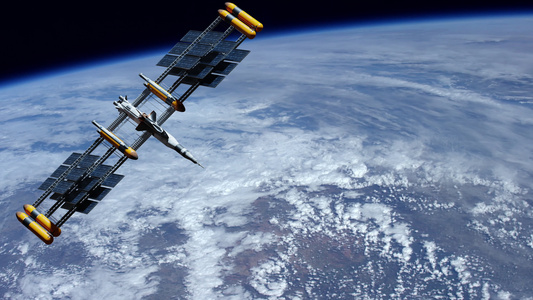 气象学空间导航卫星监测行星天气视频