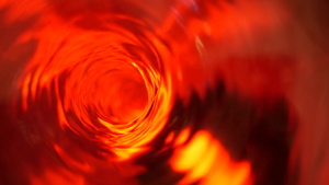 象征红色液体催眠环水色漩涡转动冥想14秒视频