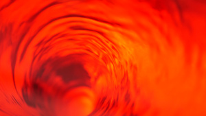 地狱地狱和无限的象征红色液体催眠水漩涡转动冥想的红宝石16秒视频