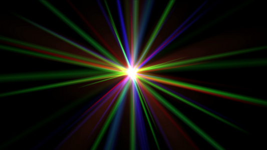 彩色射线激光抽象4k视频