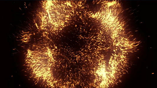 粒子爆破火花转场元素带透明度通道视频