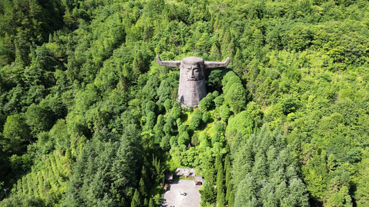 航拍湖北神农架神农坛景区5A景区视频