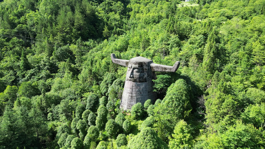 航拍湖北神农架神农坛景区5A景区视频