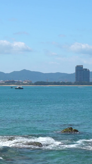 海南三亚5A风景区蜈支洲岛大海海滨延时20秒视频