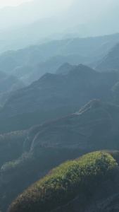 高清竖屏航拍广西桂林资源八角寨风景视频