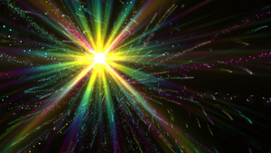 烟花灯光抽象颜色粒子4k15秒视频