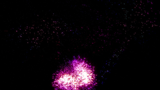 烟花灯光抽象颜色粒子4k视频