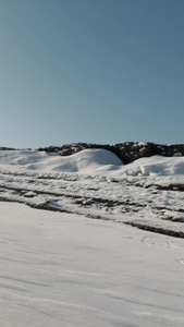 实拍第一视角GOPRO运动相机拍摄汽车轮胎雪地漂移驱动程序视频