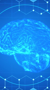 医疗科技大脑基因dna背景视频医学元素视频