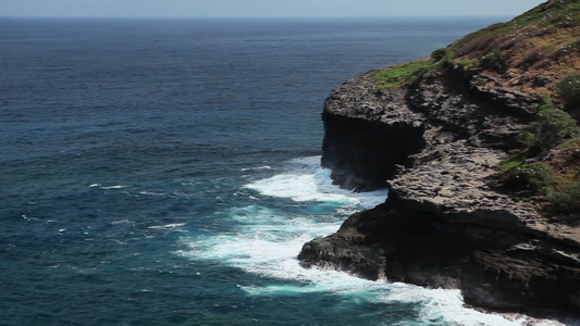 夏威夷考艾岛海岸线视频