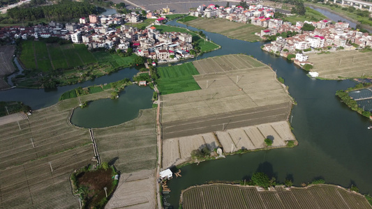 航拍莆田乡镇风景4K实拍视频视频