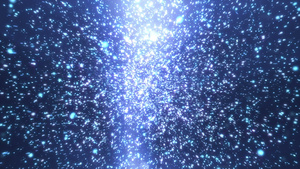 空间中的光蓝色微粒爆炸12秒视频