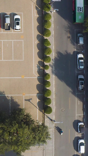 停车场航拍公共设施56秒视频