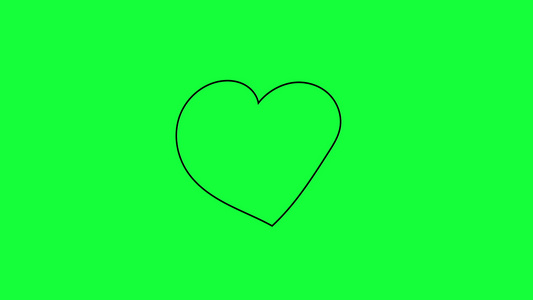 引用绿色背景的心脏符号和箭头视频