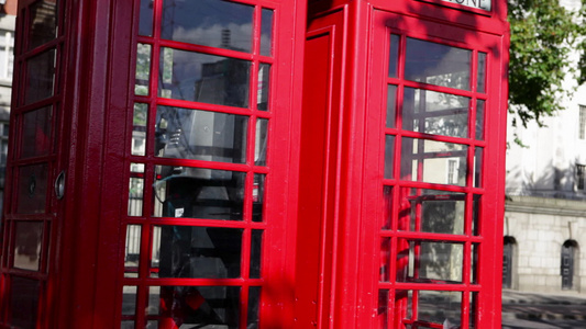 伦敦红色电话亭视频