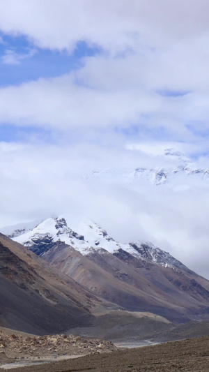 珠穆朗玛峰延时视频喜马拉雅山脉27秒视频