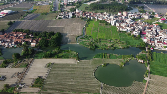 航拍莆田乡镇风景4K实拍视频视频