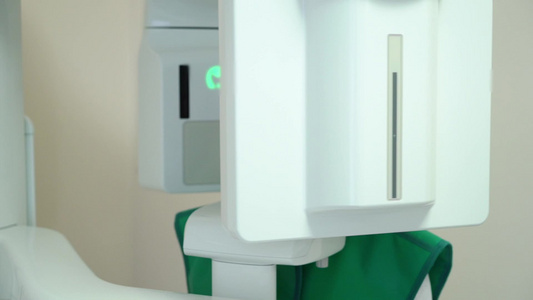 牙科X光扫描仪和病人视频