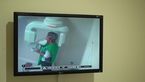 牙科X光扫描仪和病人7秒视频